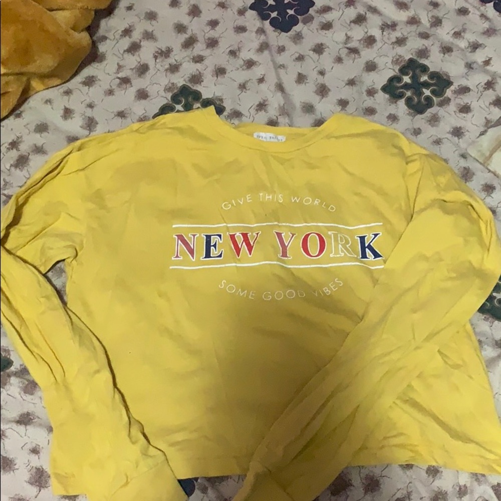 Long sleeve crop top